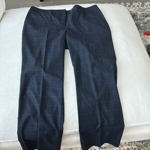 Ann Taylor Factory Window Pane flat front pants.  Size 16 curvy
